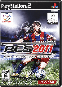 Pro Evolution Soccer 2011 Playstation 2 US box art